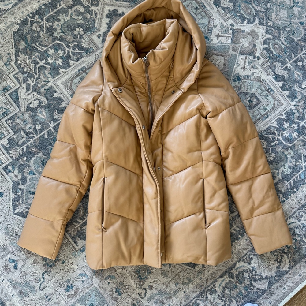 Abercrombie & Fitch Tan Puffer Jacket